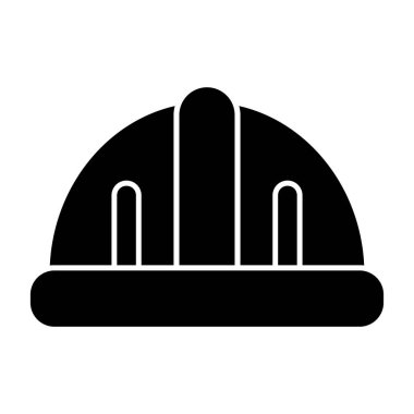 İnşaat kaskı. Web simgesi basit illüstrasyon 