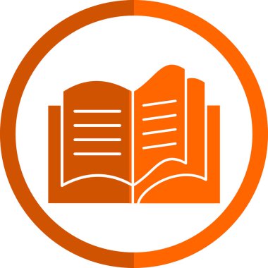 Kitap simgesinin vektör illüstrasyonu 