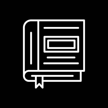 Kitap simgesinin vektör illüstrasyonu 