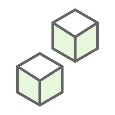 Beyaz arkaplanda izole edilmiş 3 boyutlu izometrik simge.