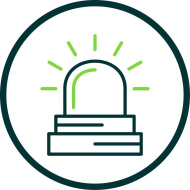 Beyaz arka plan üzerinde izole alarm simgesini 