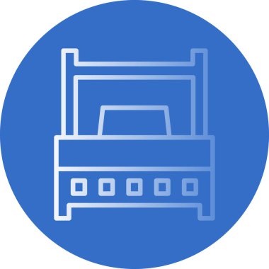 Yedek kulübesi Web simgesi basit illüstrasyon