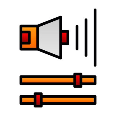 Ses Web simgesi, vektör çizim. 