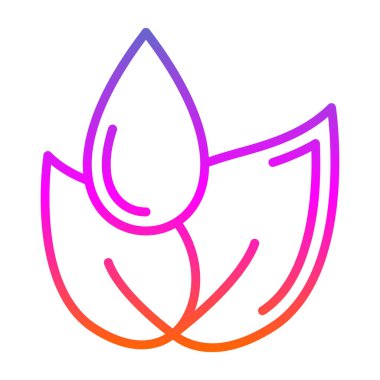 Yaprak ikonu vektör illüstrasyonu