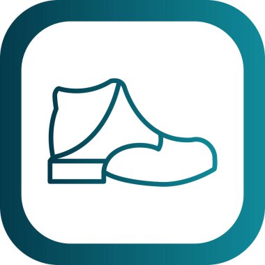 ayakkabı ikonu vektör illüstrasyonu