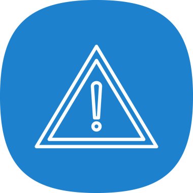 warning sign. web icon simple illustration