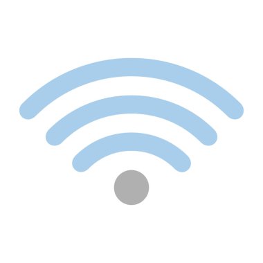 wifi simgesi, vektör illüstrasyonu basit tasarım