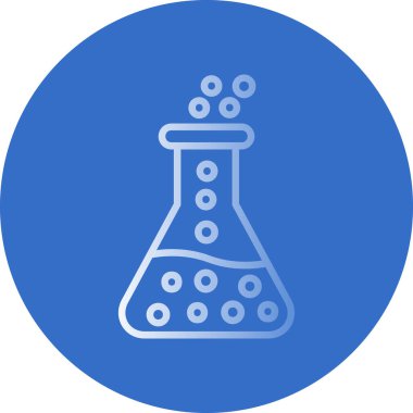 Laboratuvar cam şişe izole edilmiş vektör illüstrasyon grafik tasarımı                      