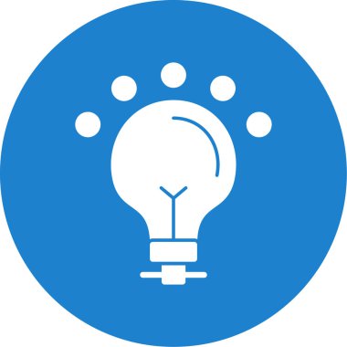 Ampul simgesi web basit illüstrasyon