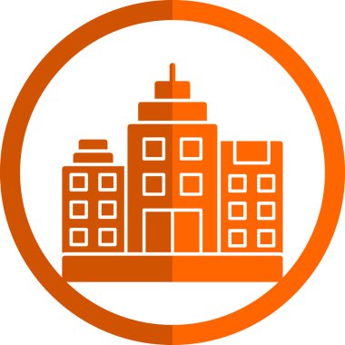 modern yapı web simgesi, vektör illüstrasyonu