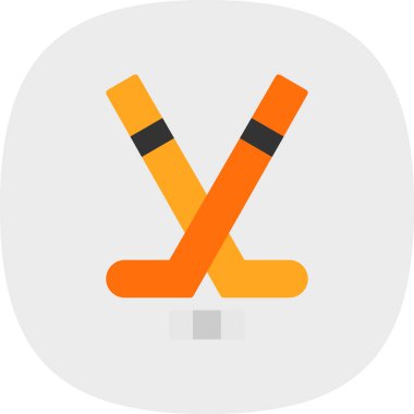 Hokey sopaları ve puck simgesi