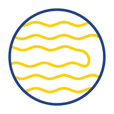 gezegen simgesi, vektör illüstrasyonu basit tasarım