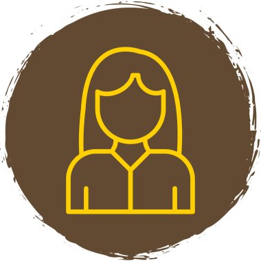 kadın avatar simgesi, vektör tasarımı 