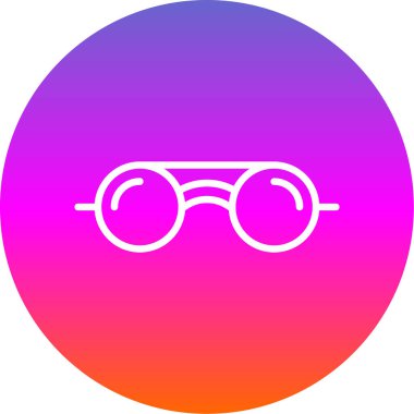 göz gözlük simge vektör çizim