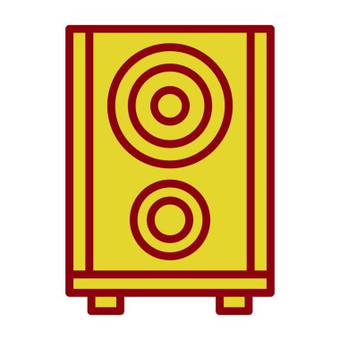 Konuşmacı. Web simgesi basit illüstrasyon