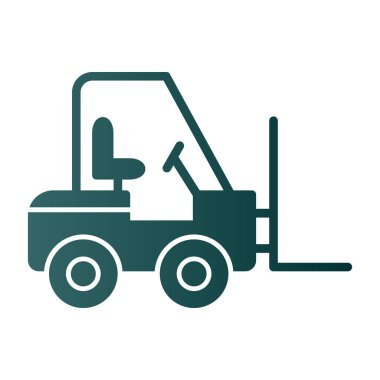 vector illustration of Forklift icon 