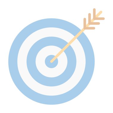 hedef ok simgesi, vektör çizim ile 