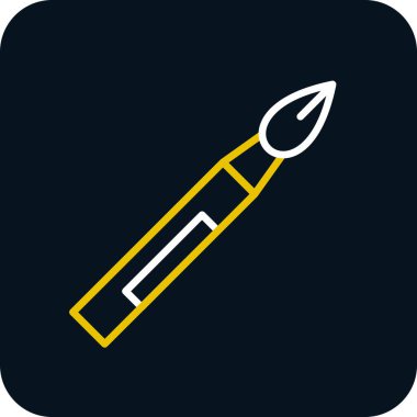 fırça ağ ikonu vektör illüstrasyonu