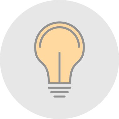 ampul izole edilmiş simge tasarımı, vektör illüstrasyonu 