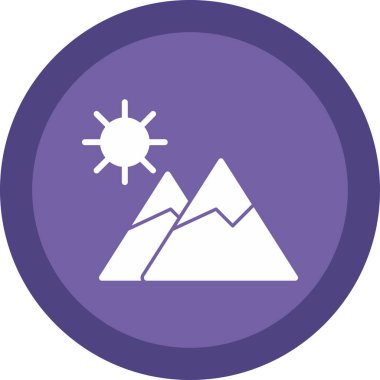 dağ ikonu vektör illüstrasyonu