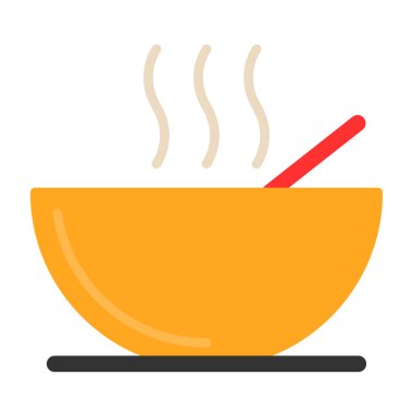 Çorba. Web simgesi basit illüstrasyon