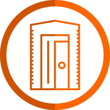 kapı simgesi vektör illüstrasyonu