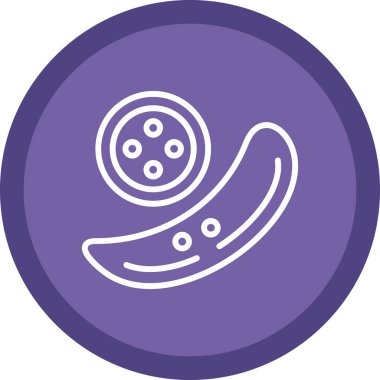 salatalık sebze ikonu, basit illüstrasyon