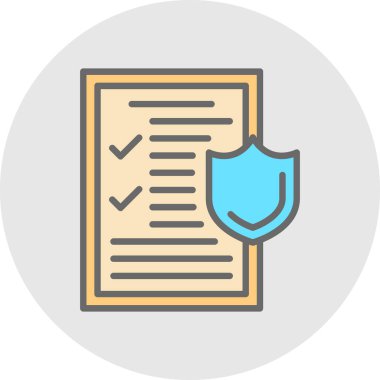 tıbbi sigorta simge vektör çizim