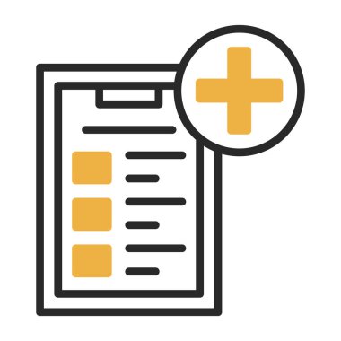 tıbbi ve sağlık çizgisi vektör simgesi.