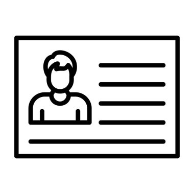 iş vektörü ince çizgi simgesi