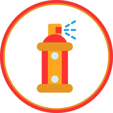 Sprey boya kutusu simgesi basit illüstrasyon