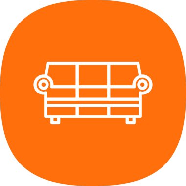 kanepe ikonu vektör illüstrasyonu
