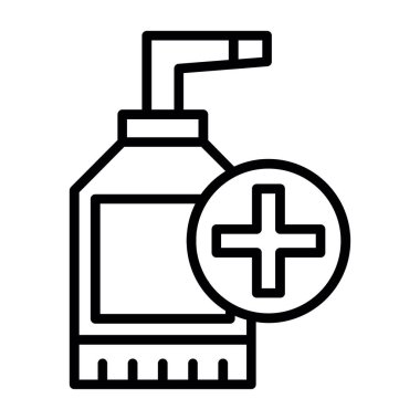 sanitizer bottle vector icon