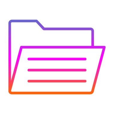 Dosya. Web simgesi basit illüstrasyon 