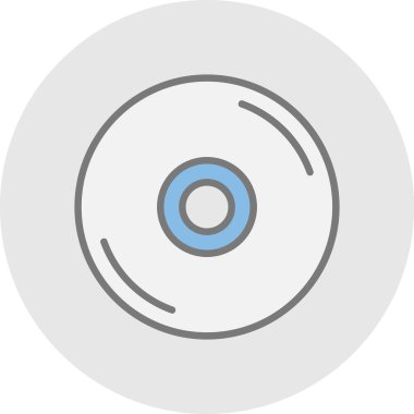 CD mi? Web simgesi basit illüstrasyon