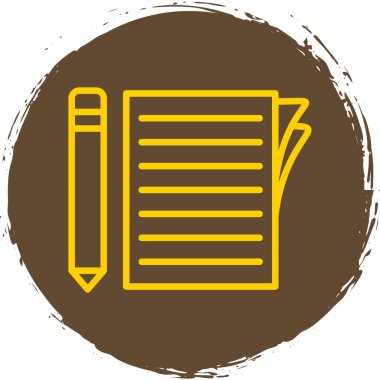 belge simgesi, vektör illüstrasyonu basit tasarım