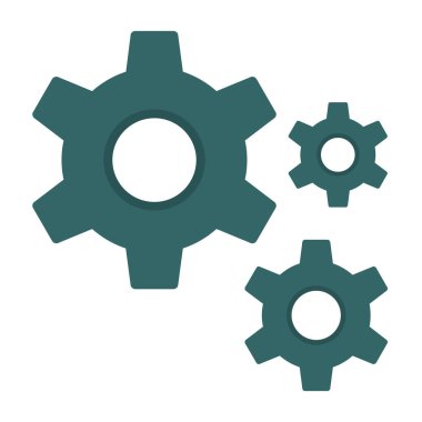 Gears'ı satırı vektör simgesi 