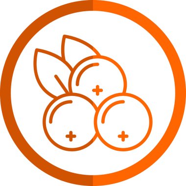 Frenk üzümü. Web simgesi basit illüstrasyon