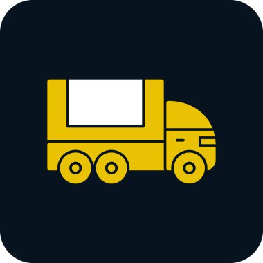 Kamyon. Web simgesi basit illüstrasyon 