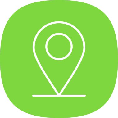 konum pin simgesi vektör illüstrasyonu 