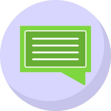 sohbet baloncuğu ileti vektör çizgisi simgesi 