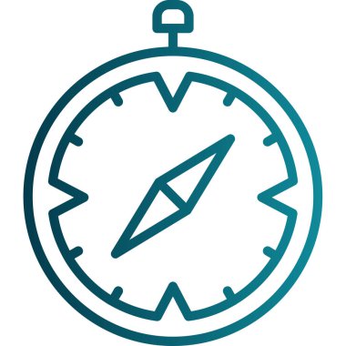 Safari tarayıcısı. Web simgesi basit illüstrasyon