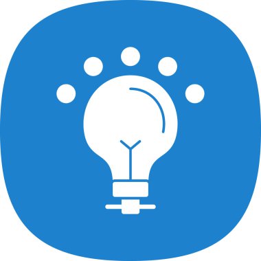 Ampul simgesi web basit illüstrasyon