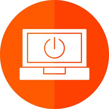 Bilgisayar monitör simgesini, basit tarzı