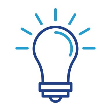 ampul simgesi, vektör illüstrasyonu 