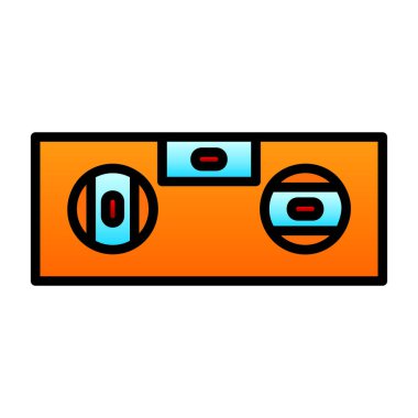 Kamera simgesi vektörü. çizgi film illüstrasyonu