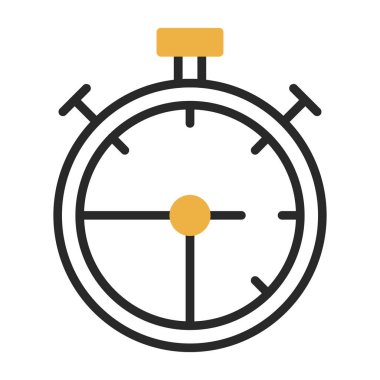 Kronometre simgesi web basit illüstrasyon