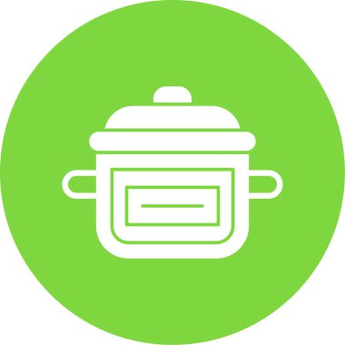 Hot pot simgesinin vektör illüstrasyonu    