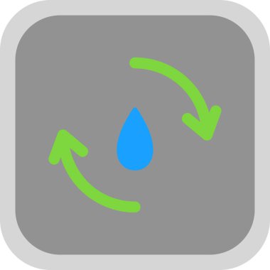 Yuvarlatılmış Kare vektör simge damla