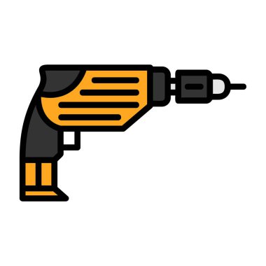 Sondaj makinesi ikon vektör çizimi